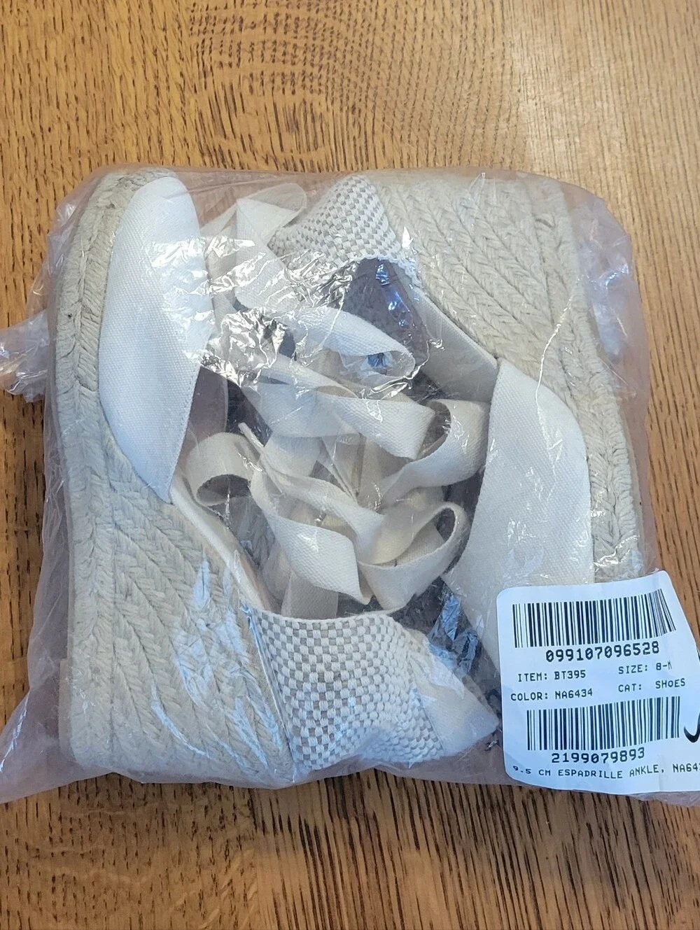 J. Crew Made-in-Spain Lace-up High Heel Espadrilles - Ivory